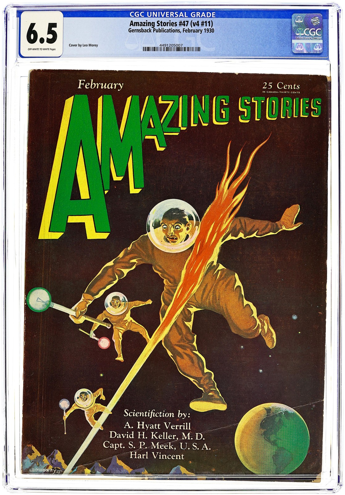 Amazing Stories Pulp Vol. 4 #11 CGC 6.5 1930 4491205007