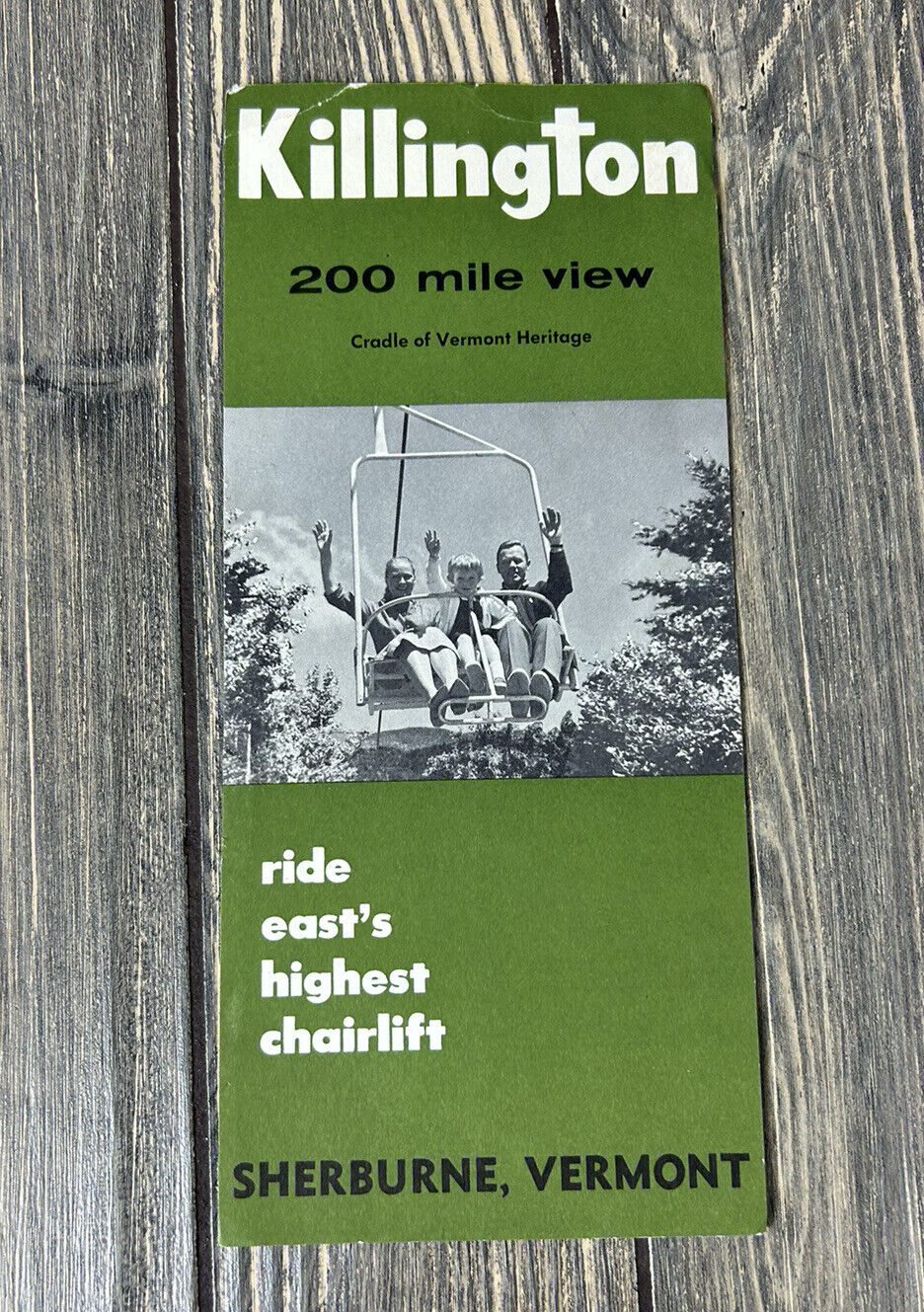 Vintage Killington 200 Mile View Sherburne Vermont Advertisement