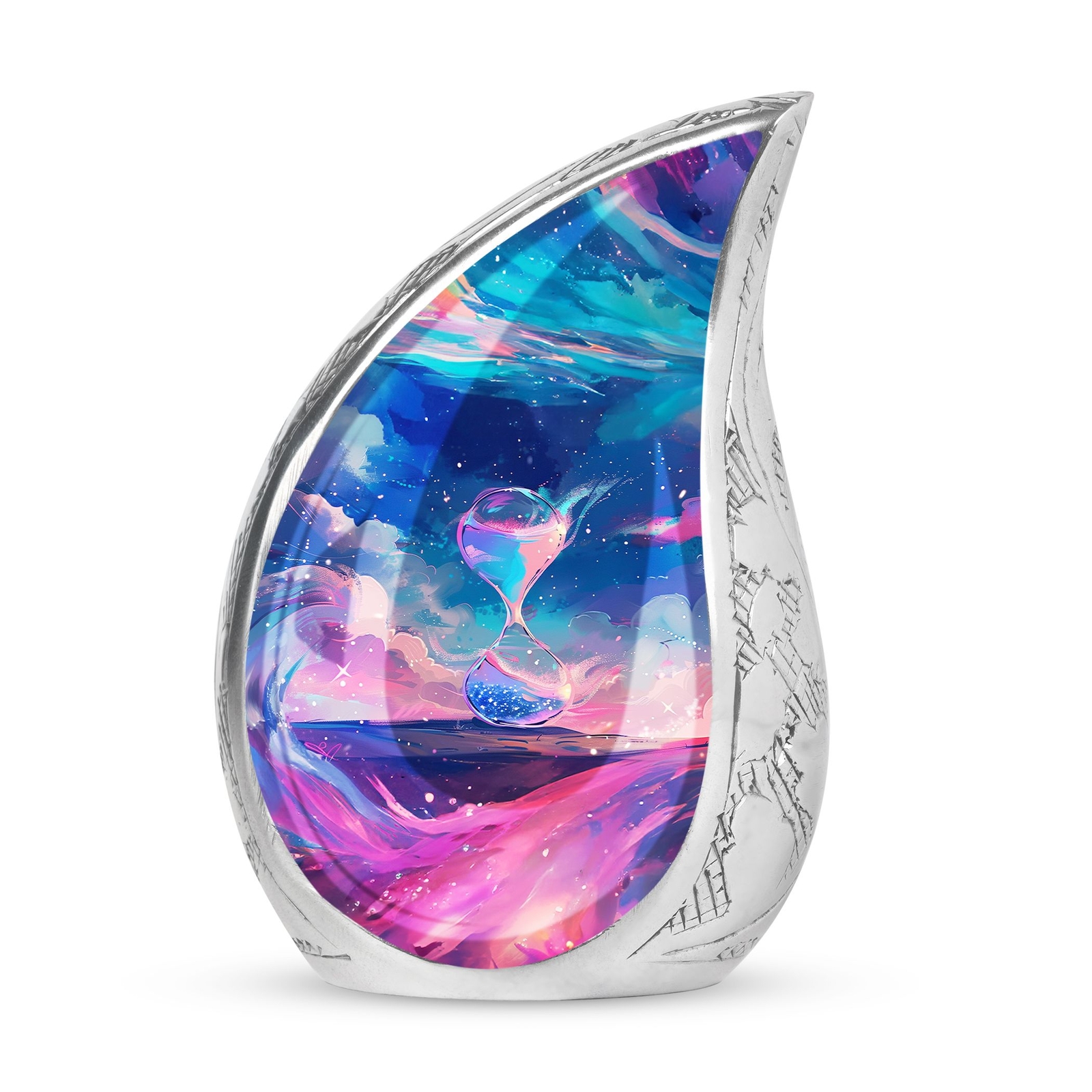 Cosmic Hourglass Urn - Teardrop Cremation Urn - Small Urns