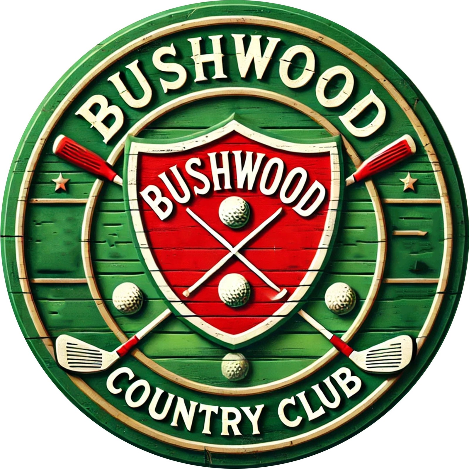 Bushwood Country Club Vintage Tin Metal Signs Home Décor Wall Art Reusable 8x8