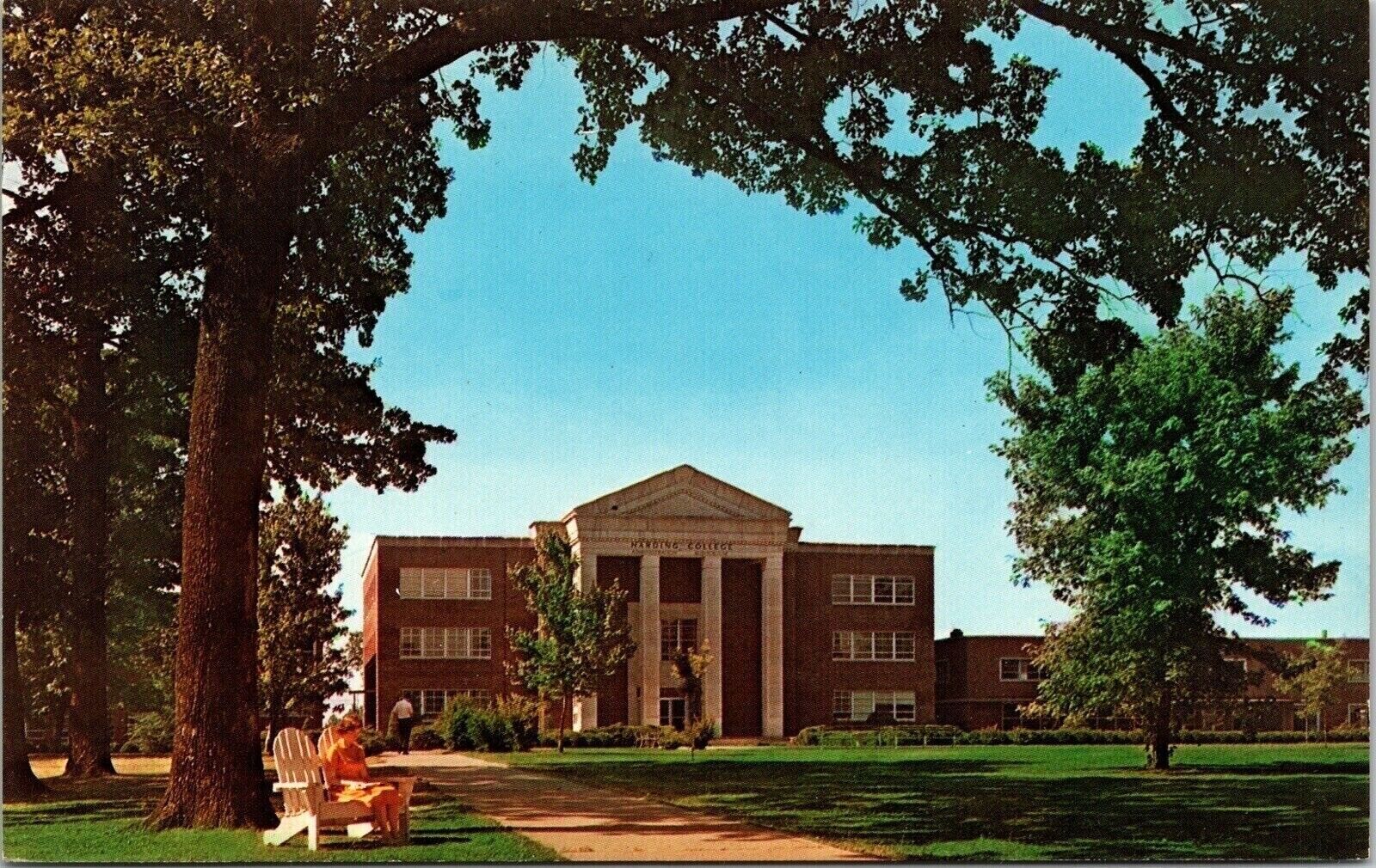 North Campus View Administration Building Searcy Arkansas Vintage Unp Postcard