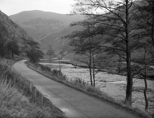 The River Dove flowing through Dovedale valley a popular walki - 1959 Old Photo