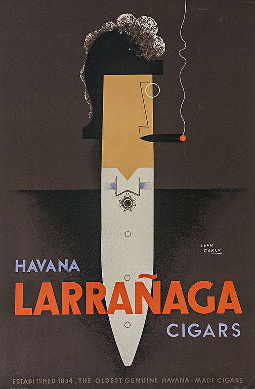 Vintage Havana Larrañaga Cigars Poster by Jean Carlu - 24x32 Art Print Vintage Havana Larrañaga Cigars Poster by Jean Carlu - 24x32 Art Print