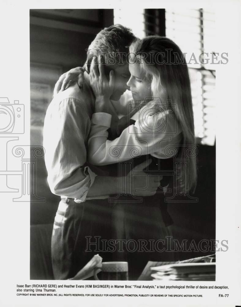 1992 Press Photo Richard Gere & Kim Basinger in 