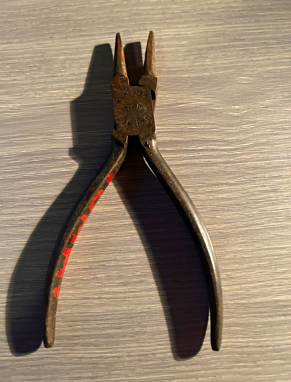 Vintage Kraeuter USA 1611-6 Round Nose Pliers 6” Wire Forming Jewelry Tool