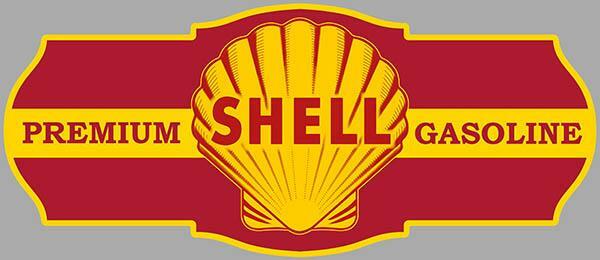 SHELL Premium Gasoline Laminated Vinyl Sticker