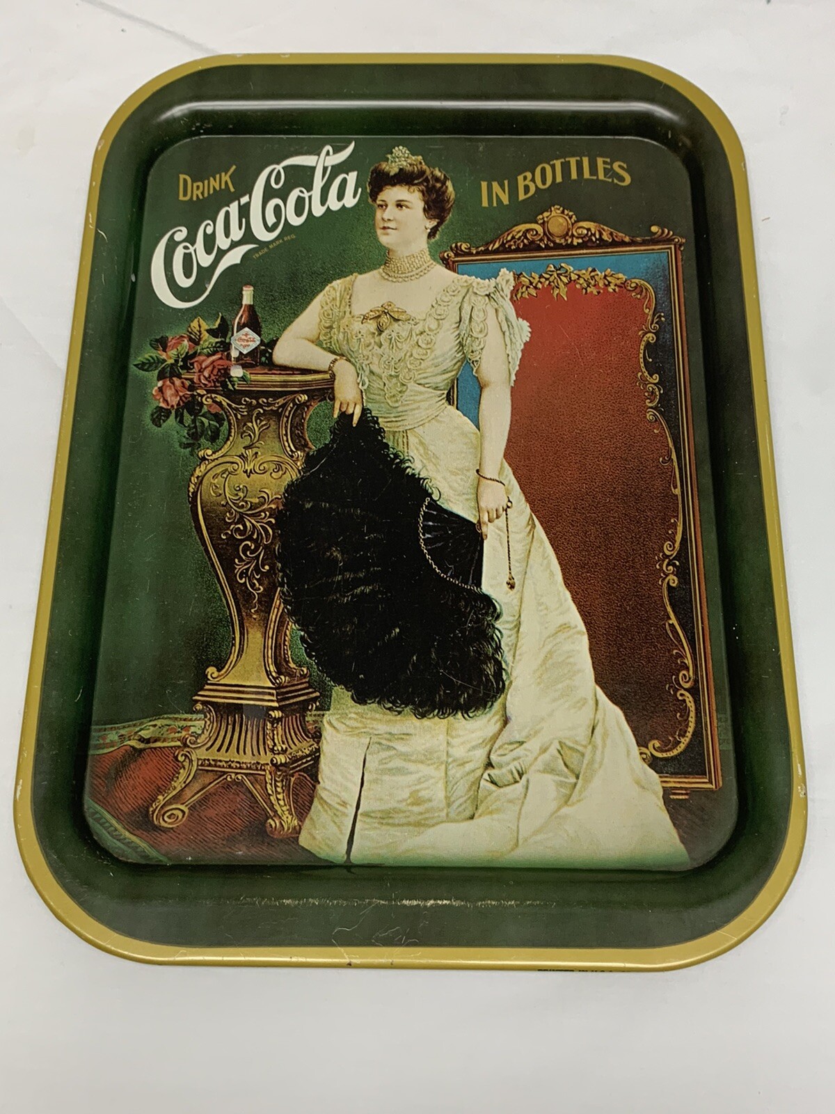 COCA COLA  10 3/4  X  14 3/4  Serving Tray Lillian Russell 1968