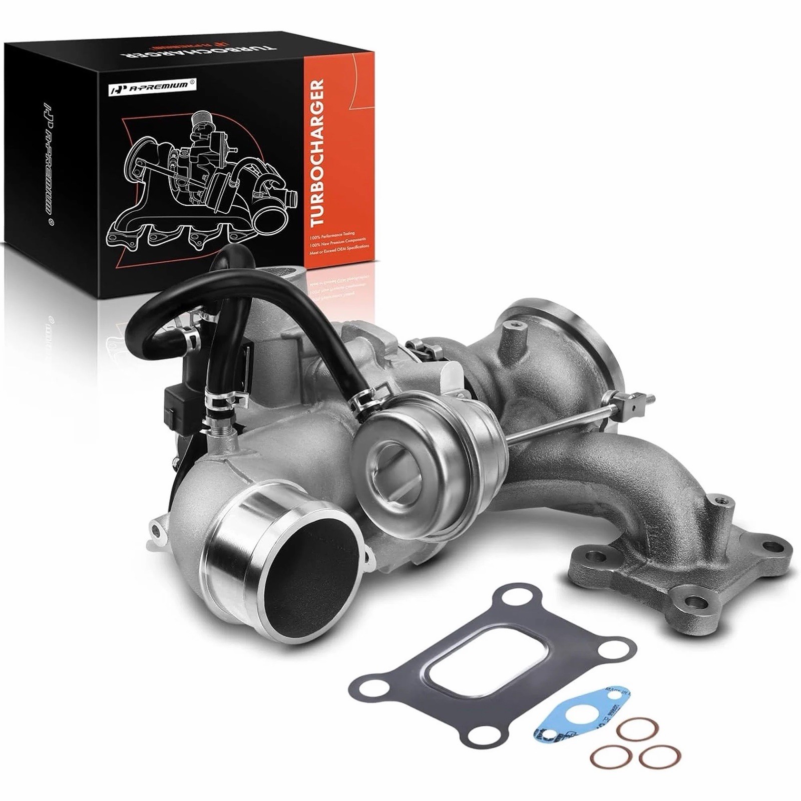 A-Premium Complete Turbocharger Turbo Kit with Gasket Compatible with Ford Ex...