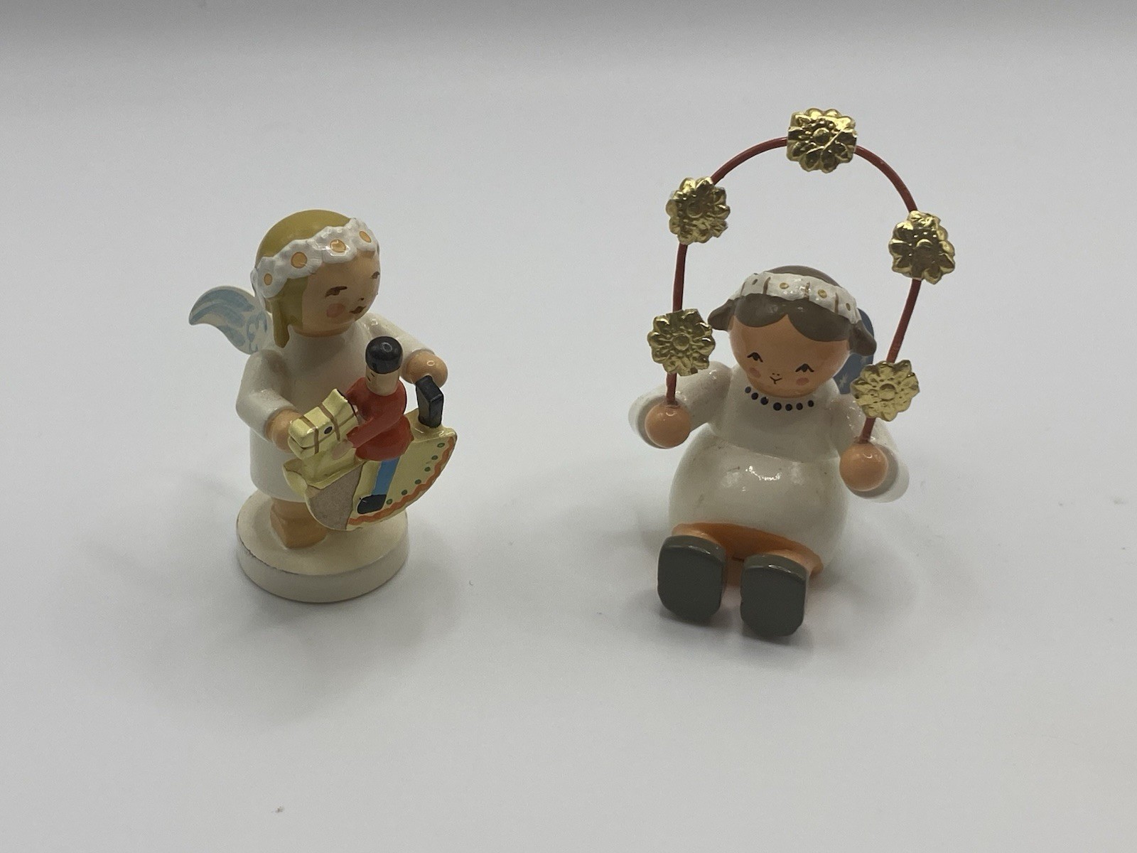 Wendt & Kühn + Erzgebirge KWO Wooden Angel Figurines