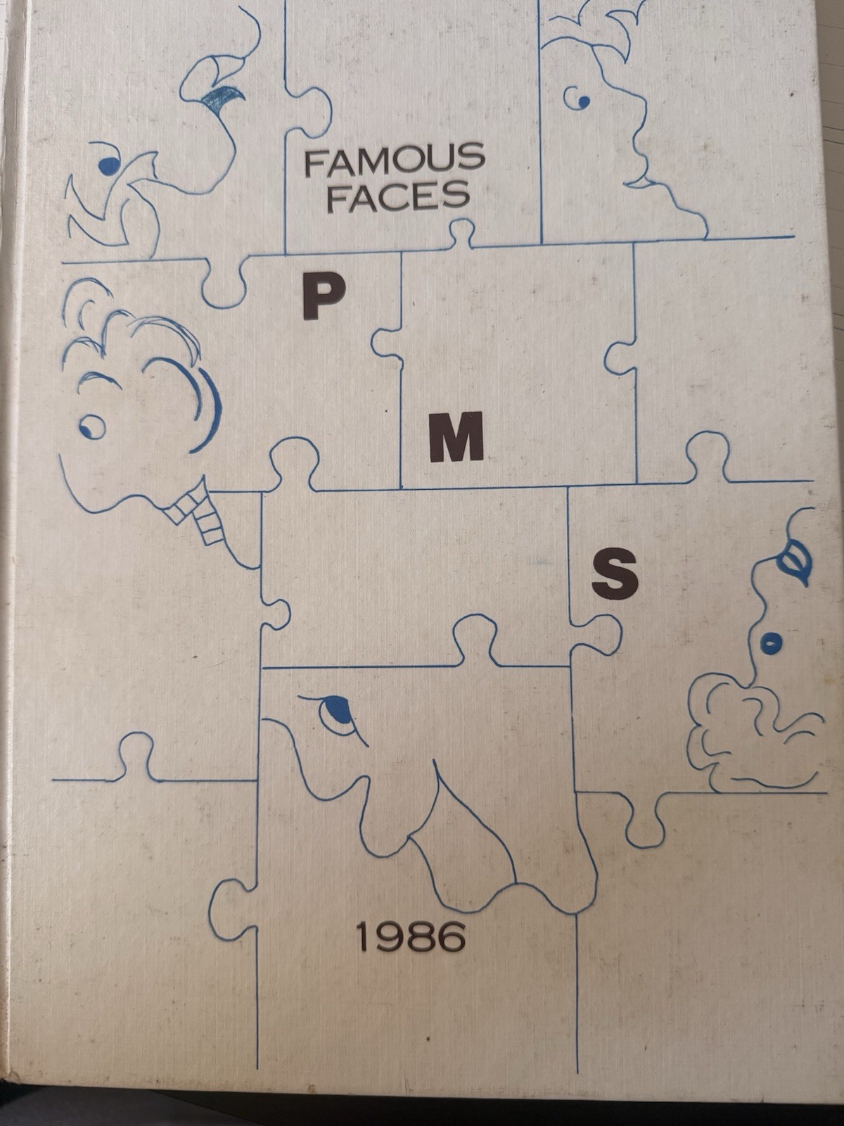 1985-1986 Pittsford Middle School NY Famous Faces Yearbook Rochester Vintage