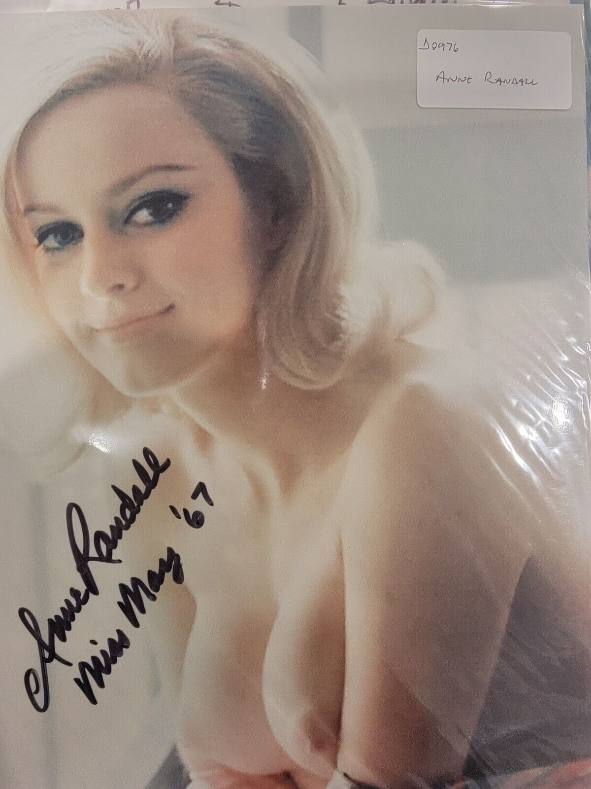Anne Randall Signed 8 By 10 Playboy Playmate 67 inscription 