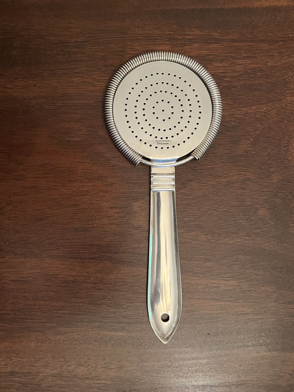 Vintage German Gebruder Hepp Pforzheim Cocktail Strainer