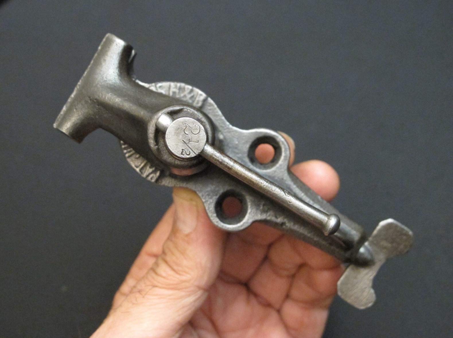 1885 Small Vtg “PHOENIX “ Jeweler/Watchmakers Workbench Vise Antique Rare Tool
