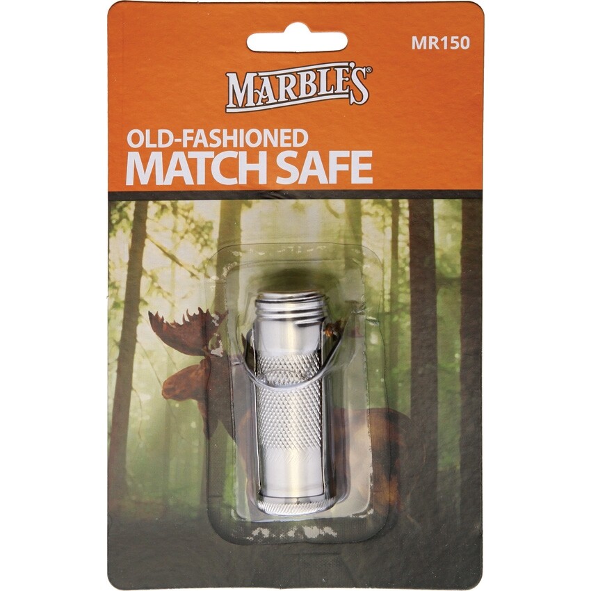 Marbles Match Safe Reproduced From 1900 Patent Waterproof Stainless Construction