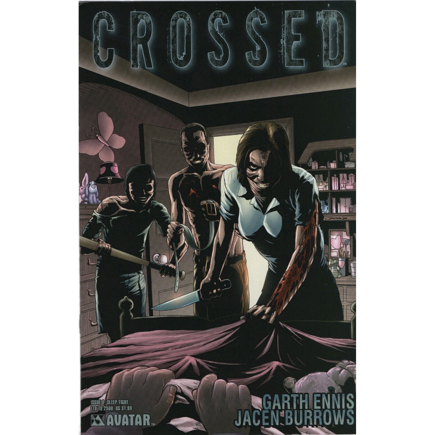 CROSSED #0 1ST APPEARANCE IN COMICS SLEEP TIGHT VARIANT LIMITED TO 2500 APP