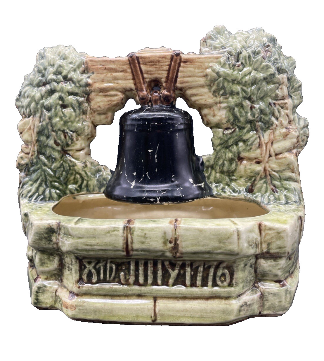 VINTAGE ORIGINAL MCCOY LIBERTY BELL ERROR PLANTER JULY 8TH