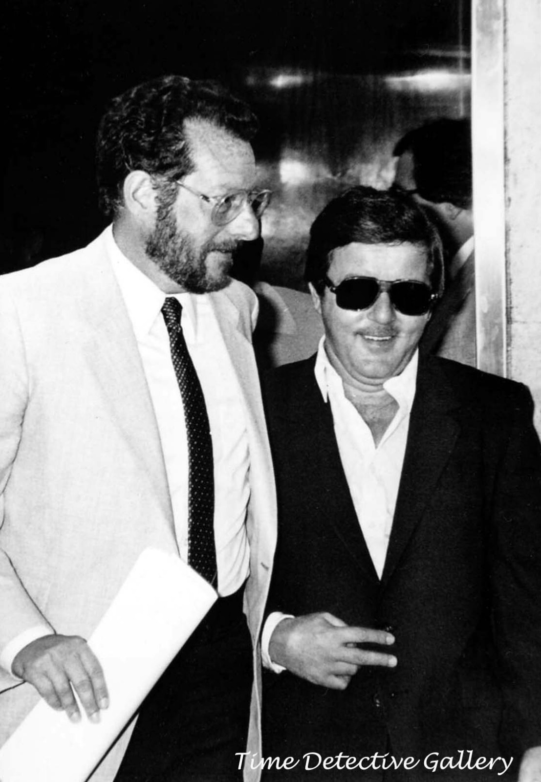 Former Las Vegas, Nevada Mayor Oscar Goodman with Mobster Tony Spilotro - 1980s