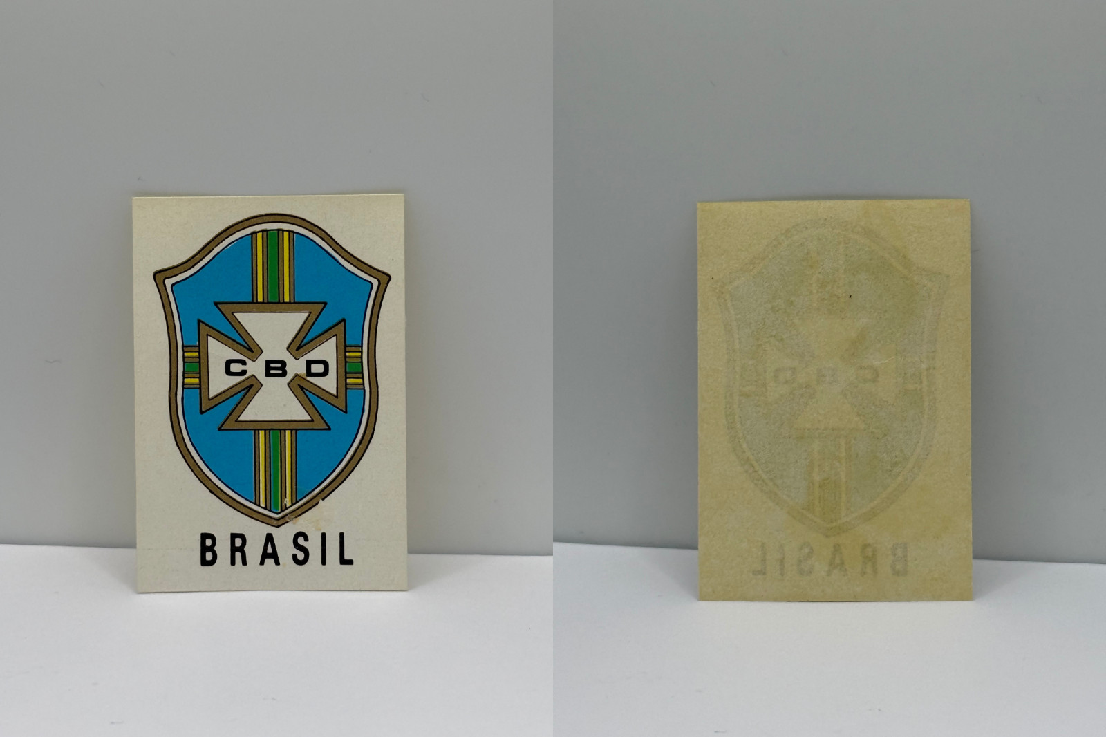 1970 Panini World Cup Mexico 70 - BRAZIL Badge Emblem 100% Original Sticker FIFA