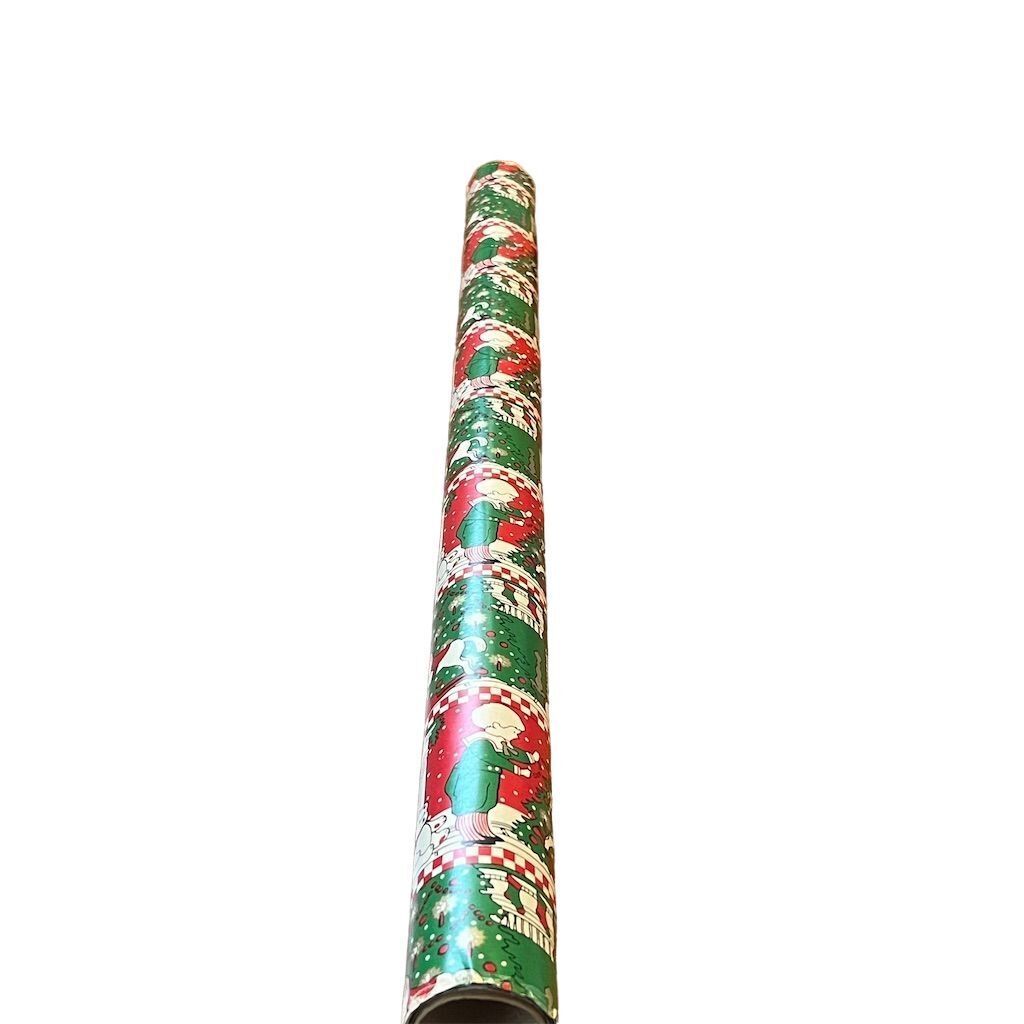 Vintage Hallmark Christmas Wrapping Paper Roll Multicolor High-Quality