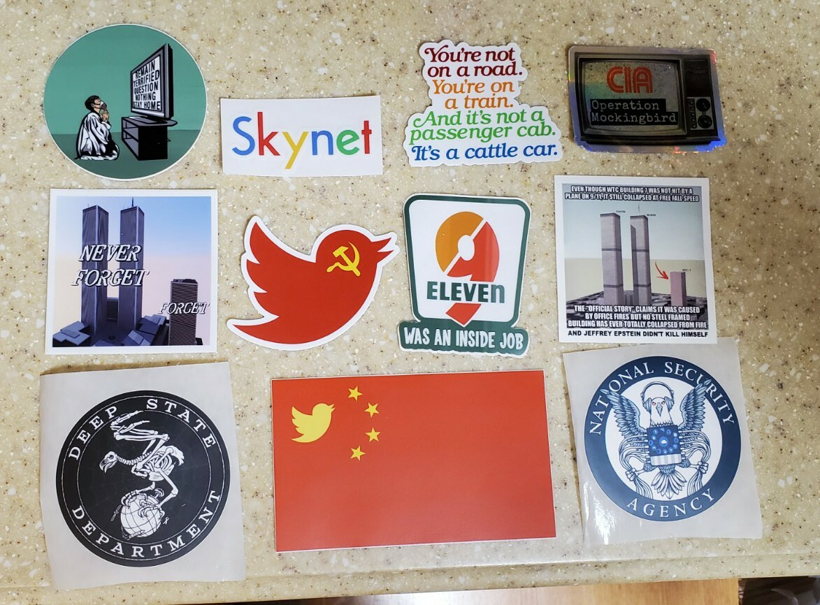 We are Change Inspired Stickers 9-11 Truth Operation Mockingbird WTC 7 Lot Of 11