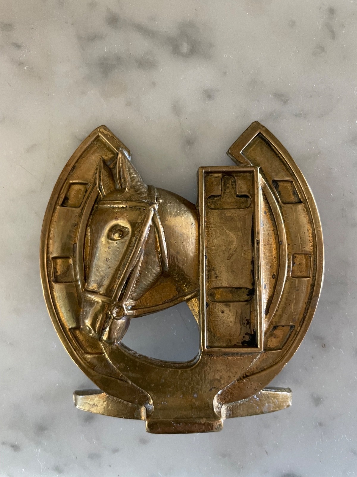 vintage brass horse figurine