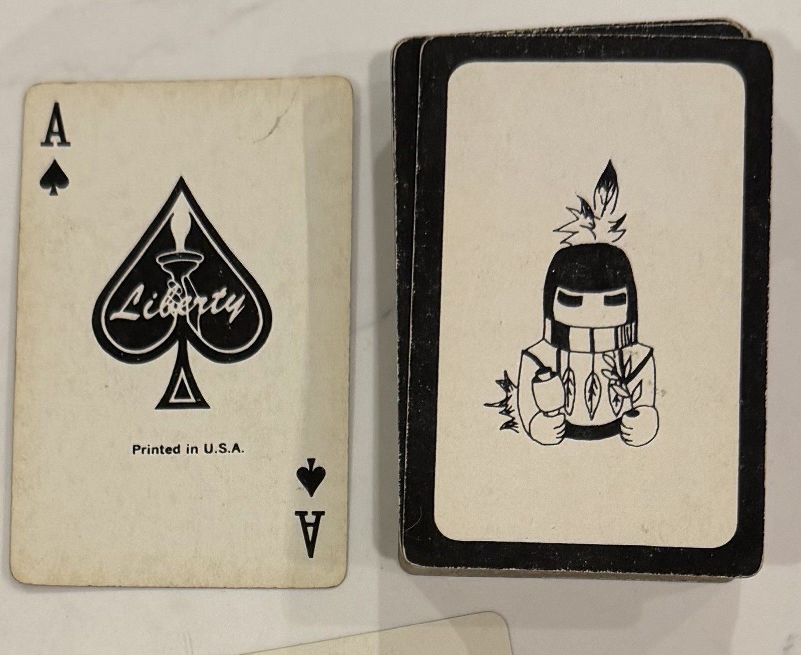 Vintage Liberty Playing Cards, American West Indian KACHINA Doll Vintage Liberty Playing Cards, American West Indian KACHINA Doll