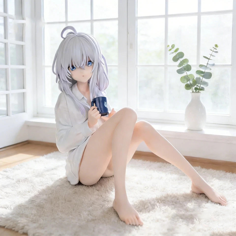 Wandering Witch Elaina 11cm PVC Anime Figure Pajamas Sitting Statue Collectible