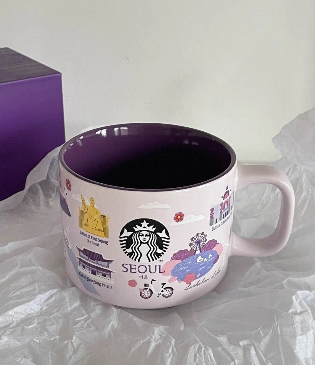 NEW Starbucks Seoul South Korea Landmark Collection Coffee Mug 12oz Souvenir Cup