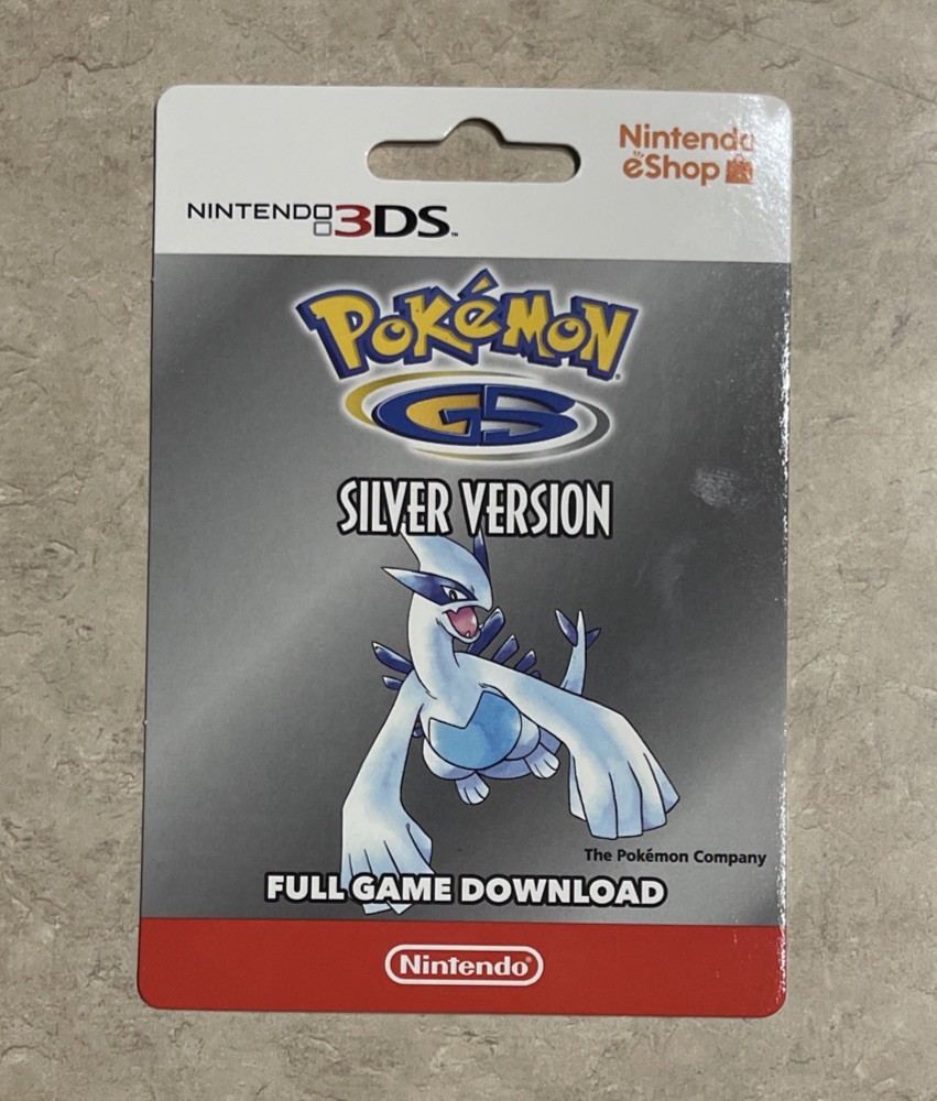 New Pokemon Silver Version Nintendo 3DS eShop Download Unused (eShop Closed) New Pokemon Silver Version Nintendo 3DS eShop Download Unused (eShop Closed)