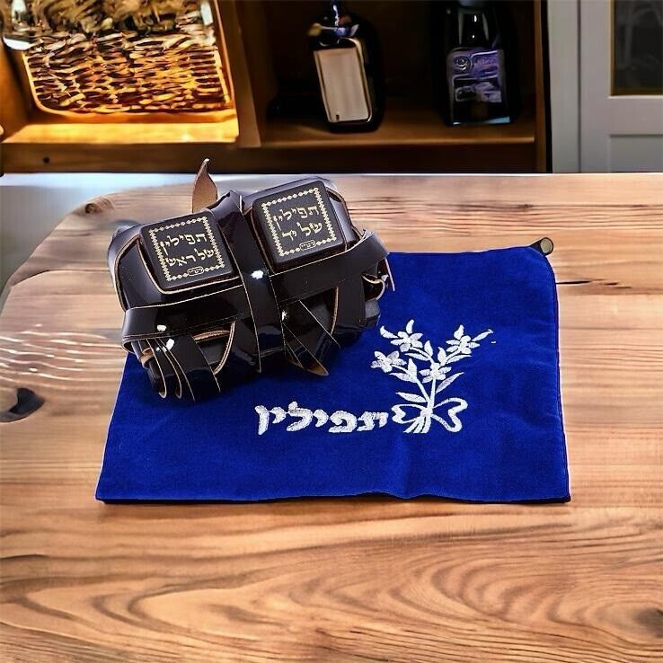 TOP QUALITY   TEFILLIN -LEFT HANDED Sephardic Jewish Kosher  Sefaradi + Bag Gift