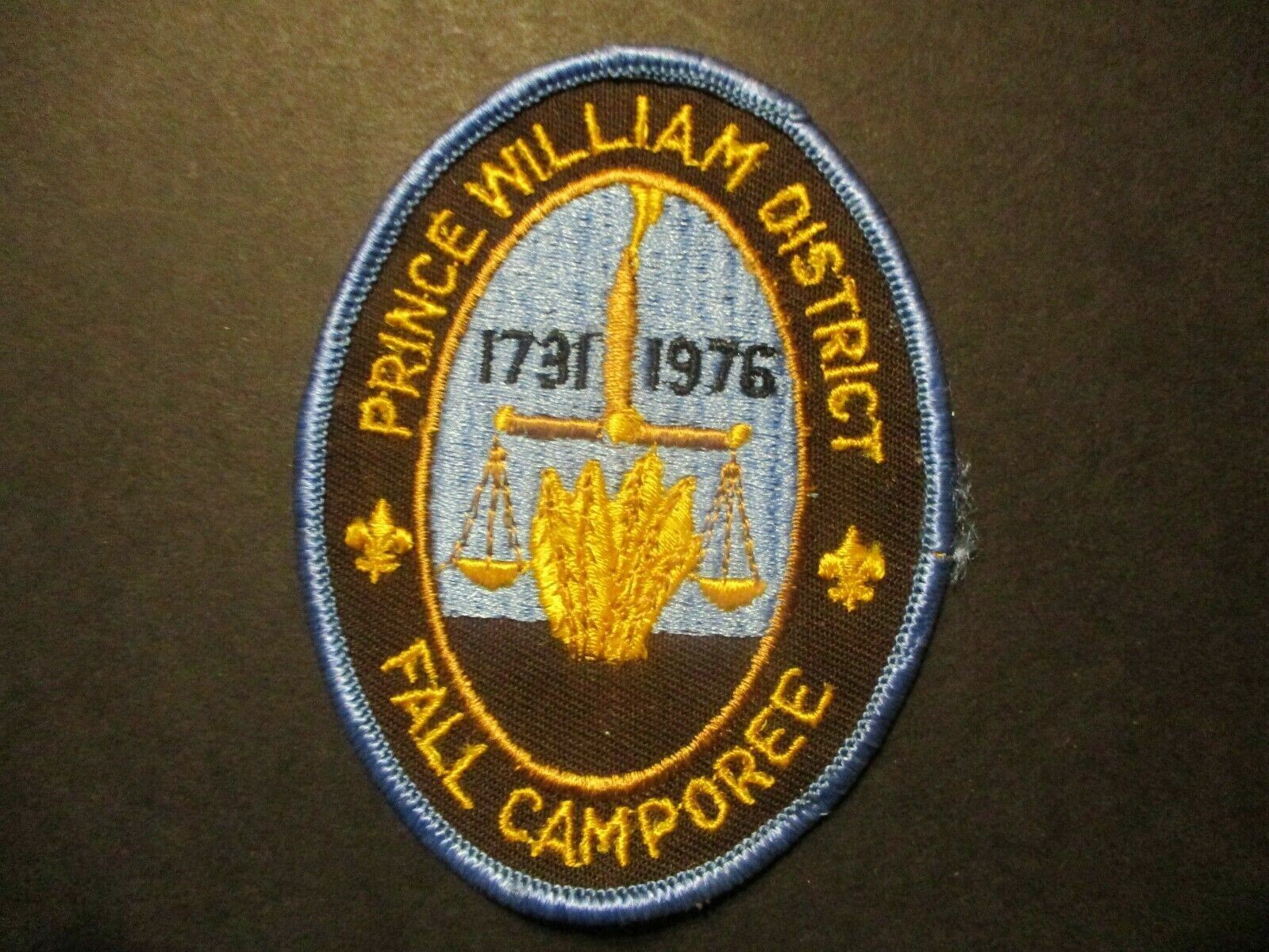 Prince William District 1731-1976 Fall Camporee jacket patch
