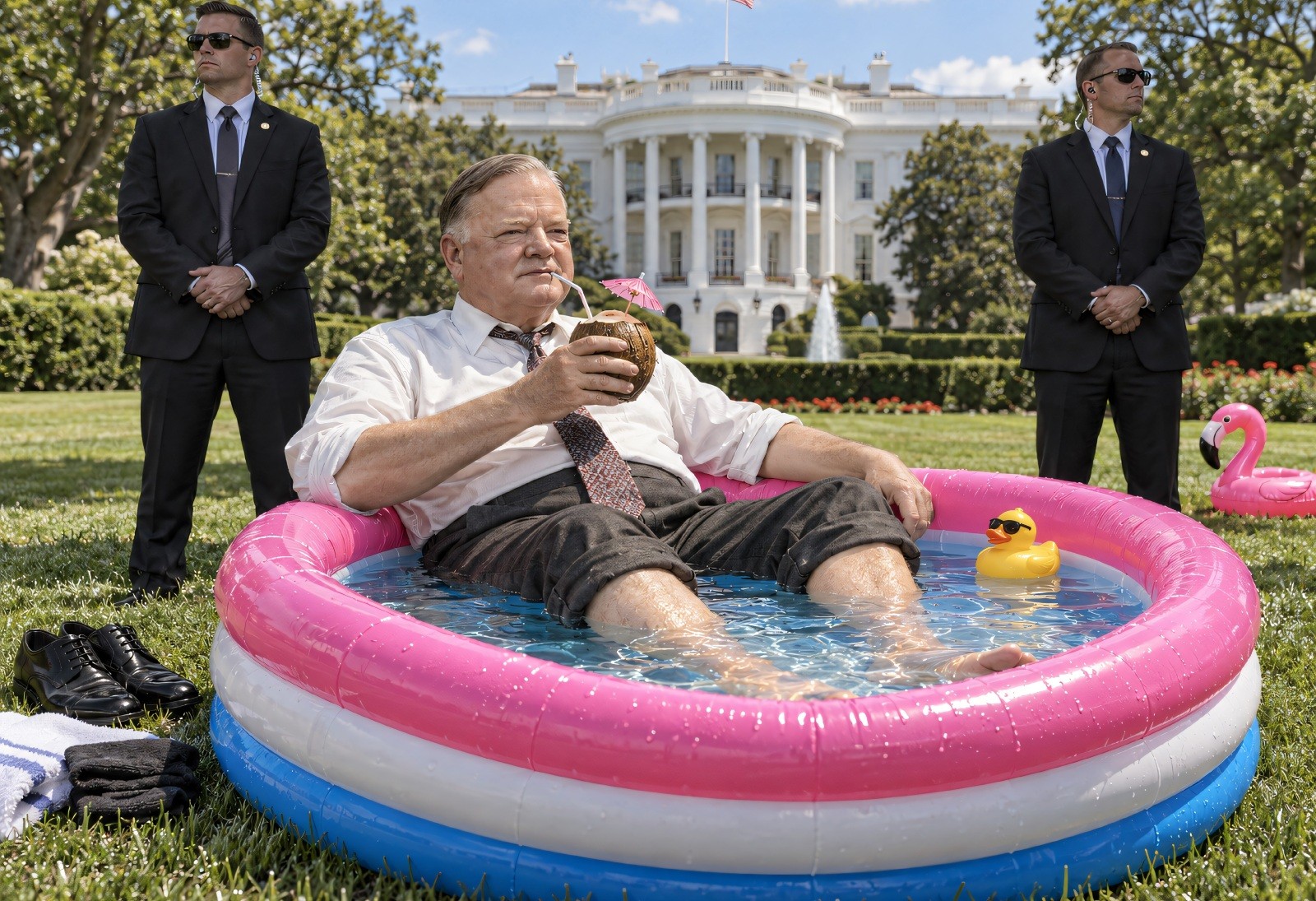 Herbert Hoover Presidential Pool Party AI 13\
