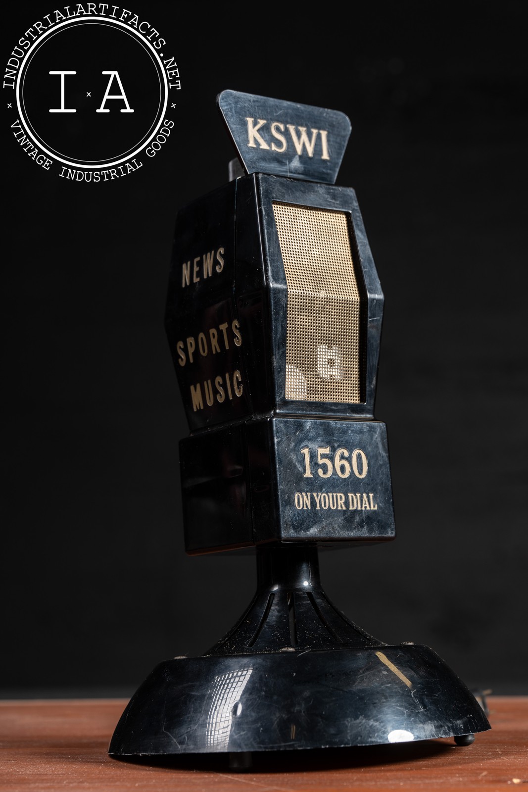 Vintage Figural Microphone Radio - KSWI 1560 AM