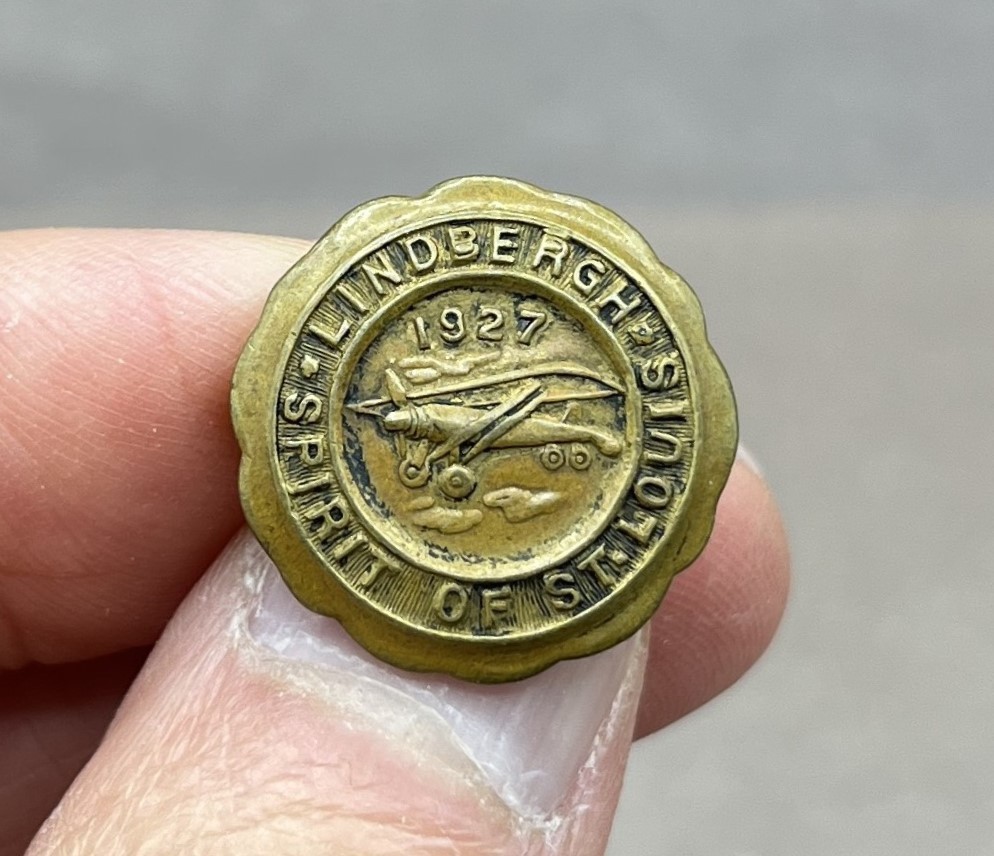 1927 Charles Lindbergh Spirit of St. Louis Pin 3/4\