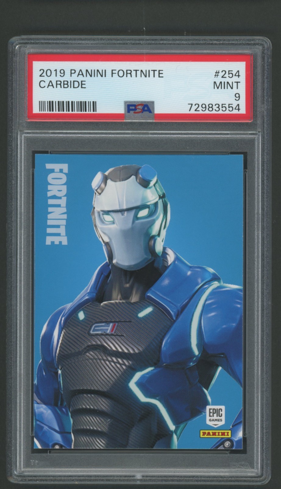 2019 USA Panini Fortnite Series 1 Carbide 254 Legendary SP PSA 9 MINT