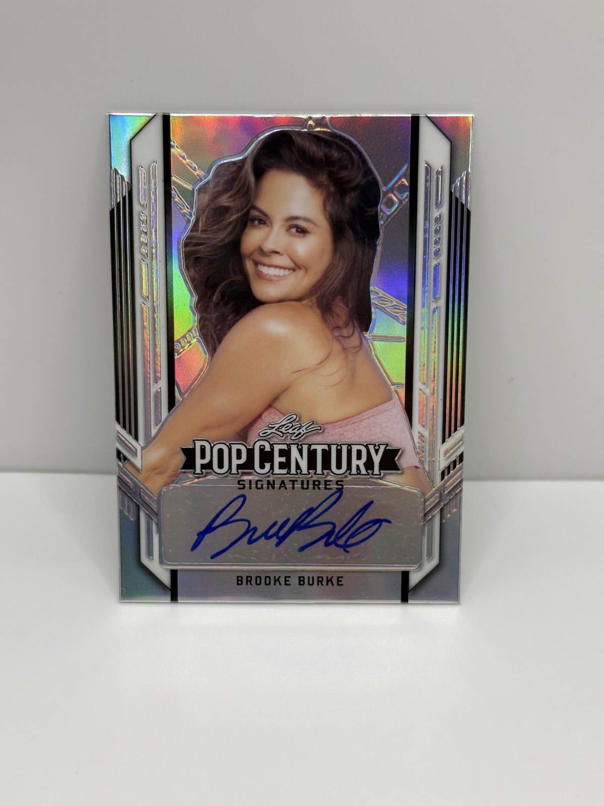 Brooke Burke 2021 Leaf Pop Century Auto Autograph Silver Prismatic SP #16/60