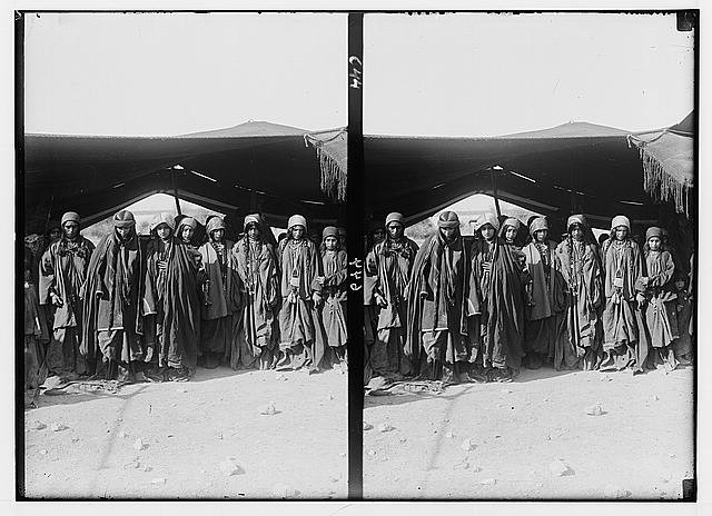 Photo:Bedouin Wedding Bridesmaids 1900s Group Portrait Tent