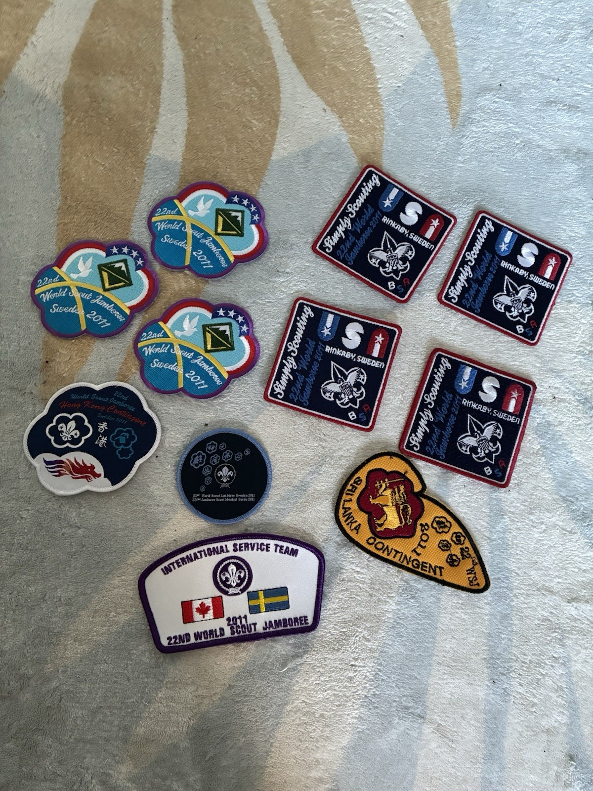 Boy Scouts Mixed Lot Patches 2011 World Scout Jamboree Sweden Assorted Badges