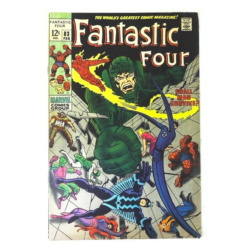 Fantastic Four (1961 series) #83 in Fine minus condition. Marvel comics [w`