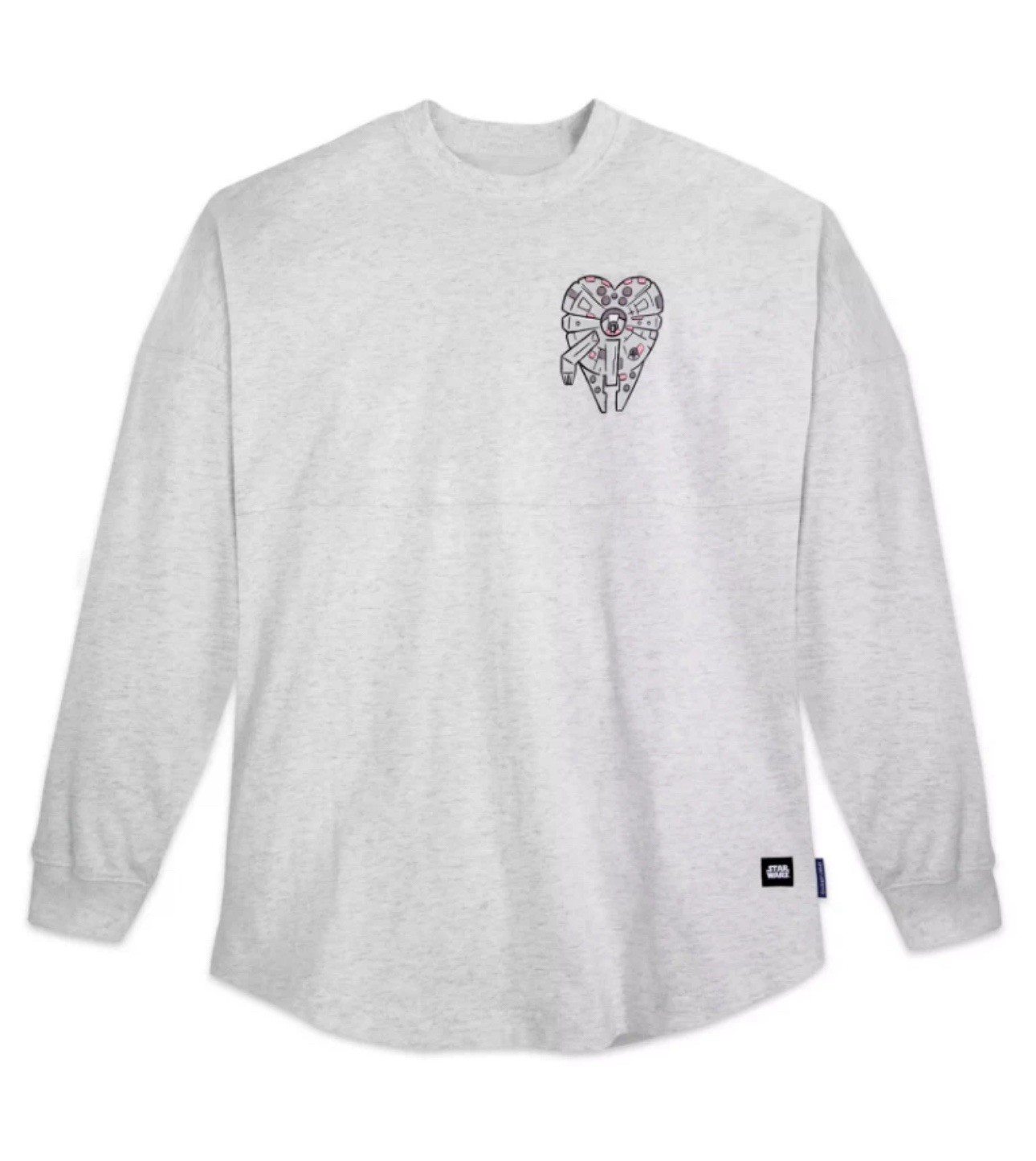 NWT Disney Star Wars Spirit Jersey Millennium Falcon I Love You. Size Large L/G