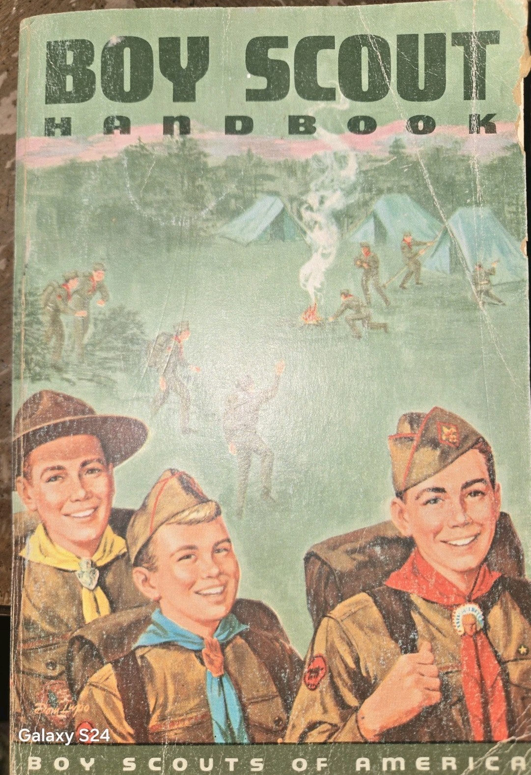 Vintage BSA 1966 Scout Handbook Boy Scouts SEVENTH EDITION SECOND PRINTING 