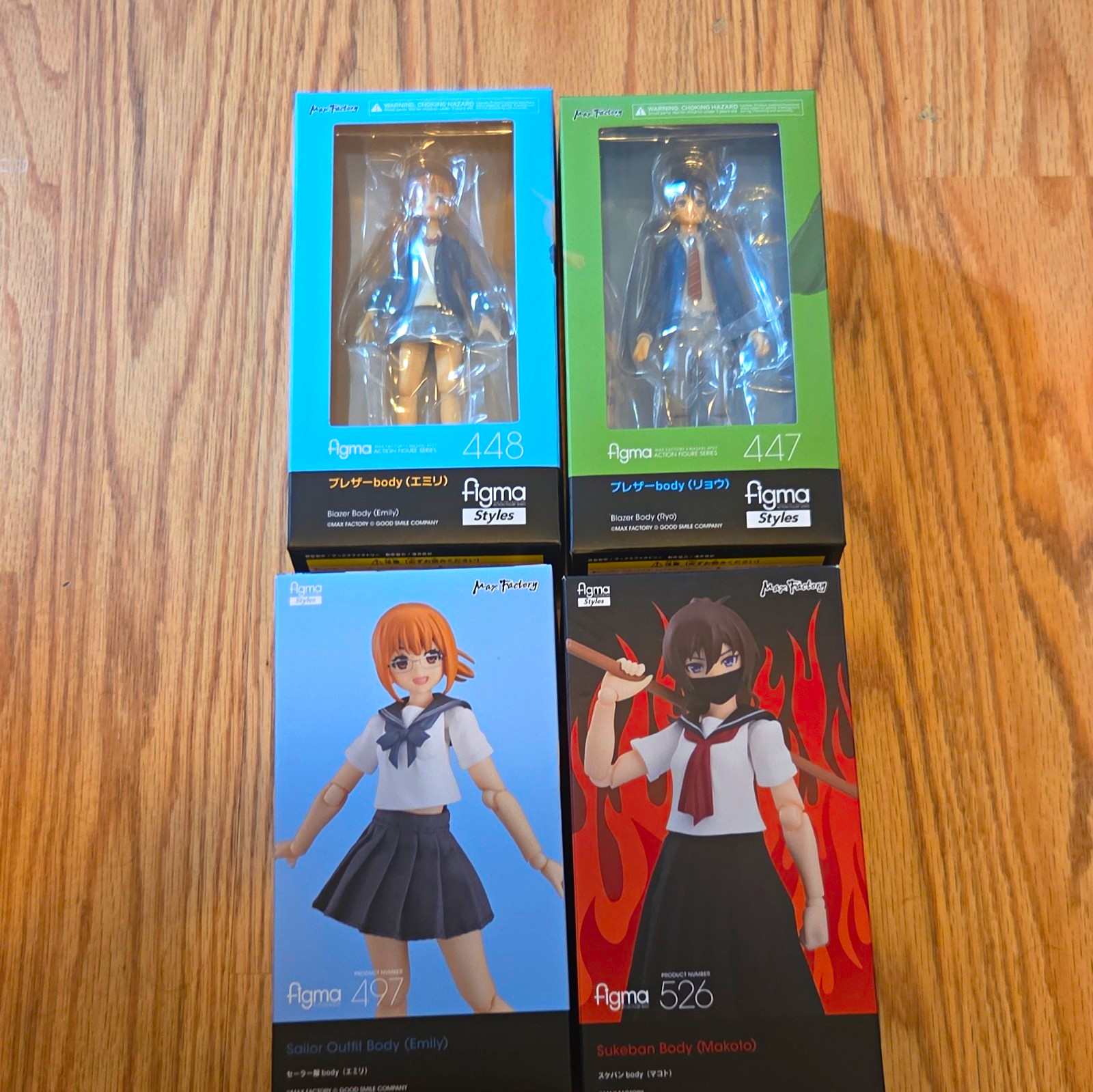 Max Factory figma Styles Figure Lot 447 448 497 526 Emily Ryo Makoto
