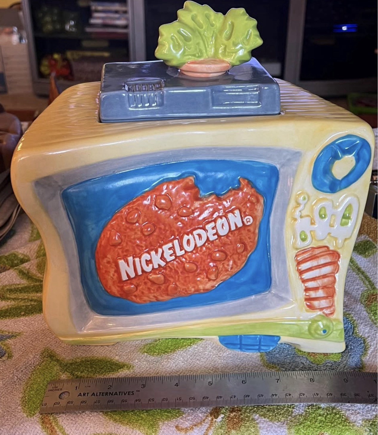 Vintage Nickelodeon Nick at Night 1990s Collectible Ceramic Cookie Jar 1993 TV
