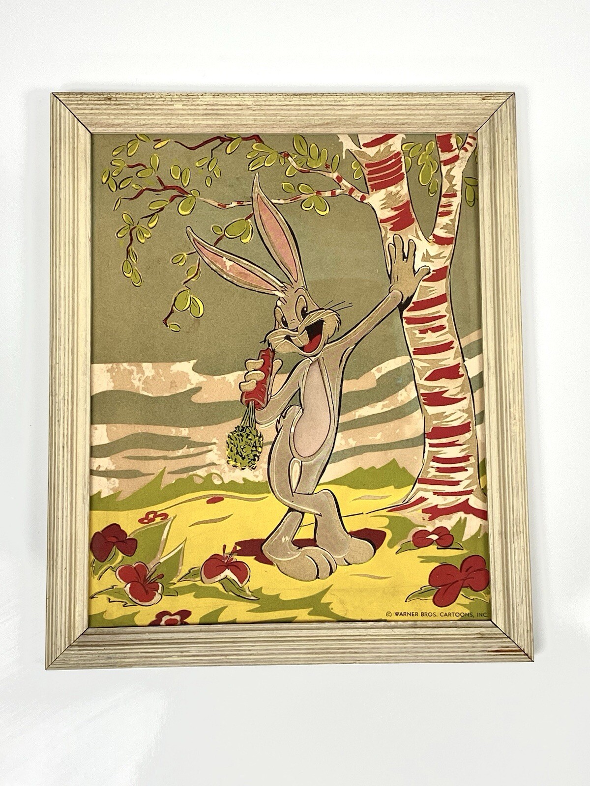 Insanely Rare-Antique 1945 Bugs Bunny Weather Forecaster- Print Luminous Glows