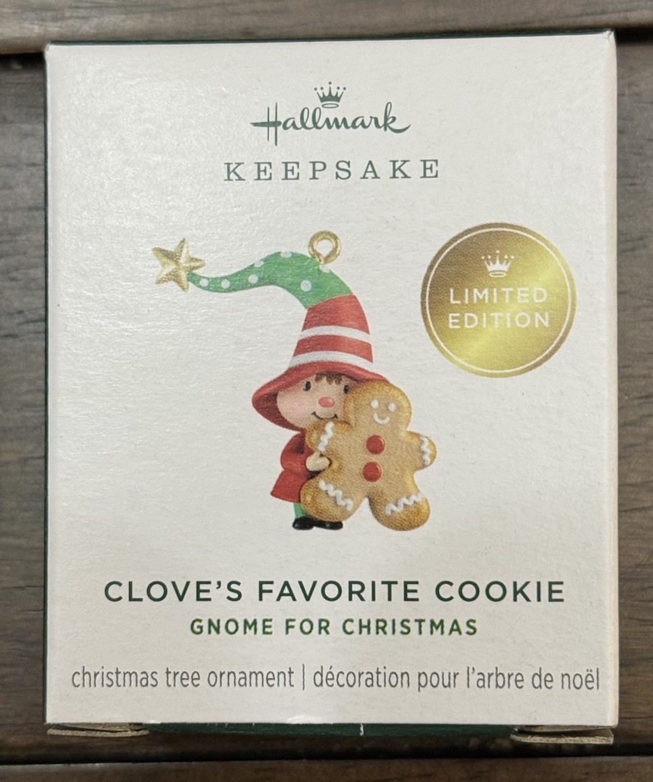 2026 Hallmark Ornament Gnome For Christmas Clove's Favorite Cookie Gingerbread