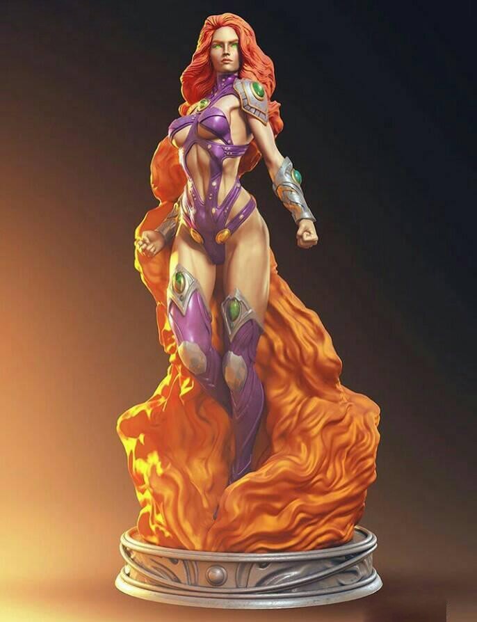 Starfire  Diorama Sculpture Statue Model Kit DC Unpainted/Unassembled