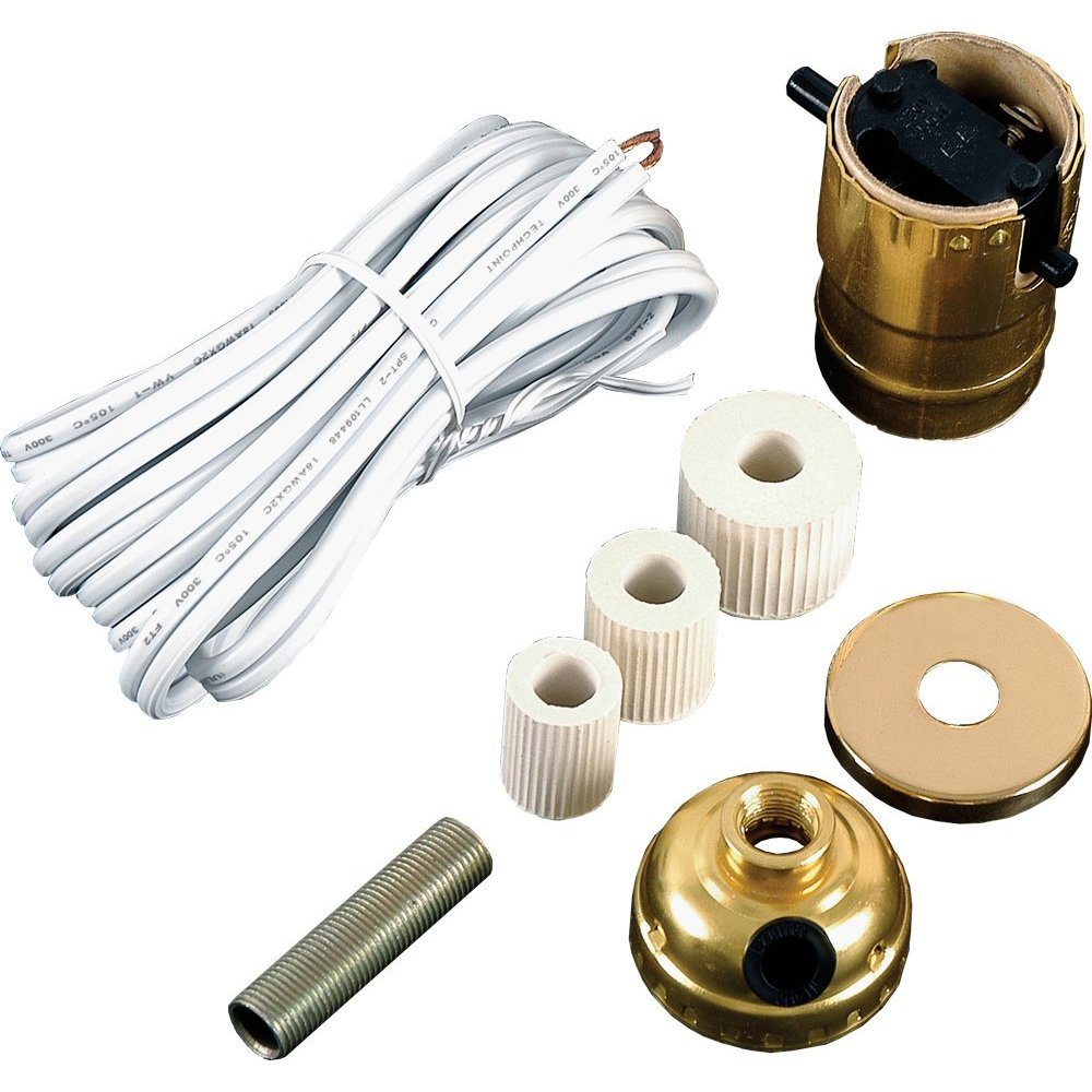 Make A Lamp Wiring Kit for Wine, Oil Bottle Lamp Conversion or Repair #M38