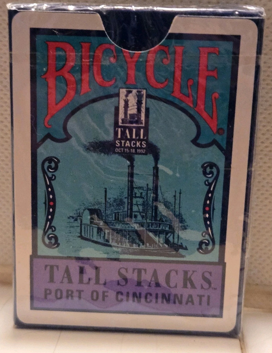 1992 Bicycle Tall Stacks Port of Cincinnati Playing Cards – New & Sealed