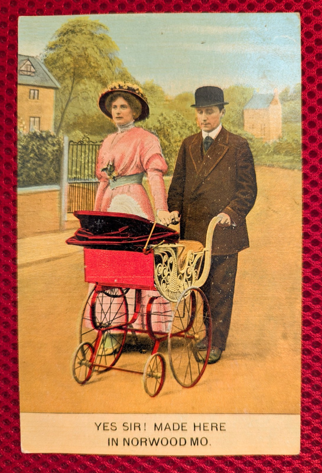 Antique Postcard Yes Sir Made Here in Norwood MO Bamford Undivided back