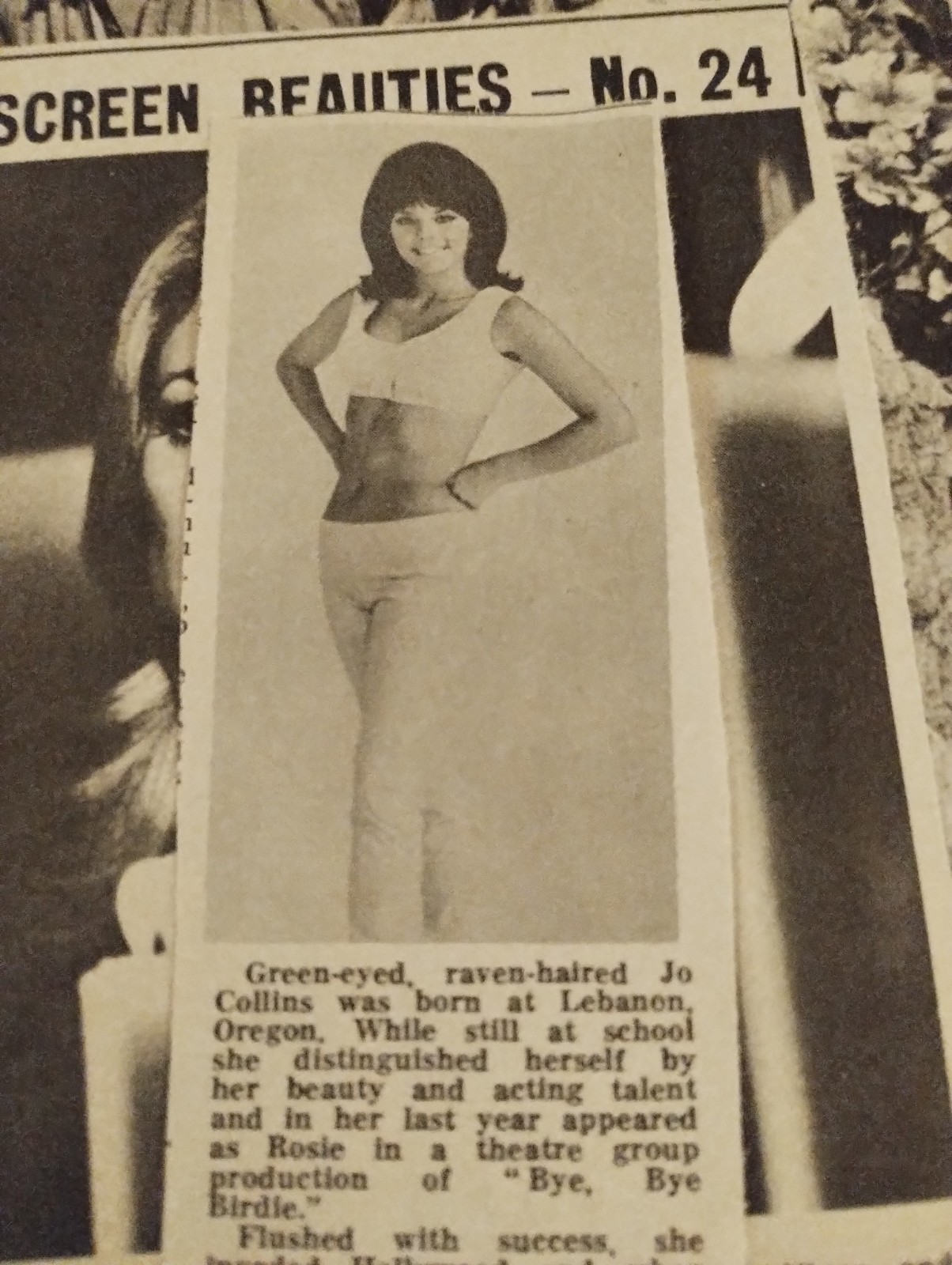 Sk236 Ephemera 1967 picture Actress Jo Collins